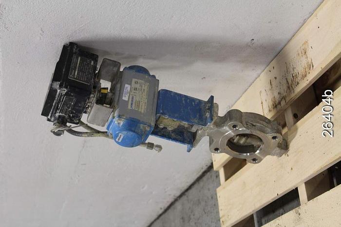 Used Neles Jamesbury 815L-11-3600 XZ 3" Neles Jamesbury Air Operated Butterfly Valve, Class 150, Stainless Steel Body, Stainless Steel Shaft, Stainless Steel Ball/Disc, Seat Xtreme, Vpvl200 Da B C Actuator, Pdto Action, Ne 724/S1-L Positioner #26404