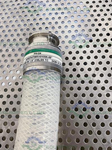 Used Sani Tech  STHT-WR-1500 48" Wire Reinforced Silicone Hose w/1.5" Sanitary Fitting