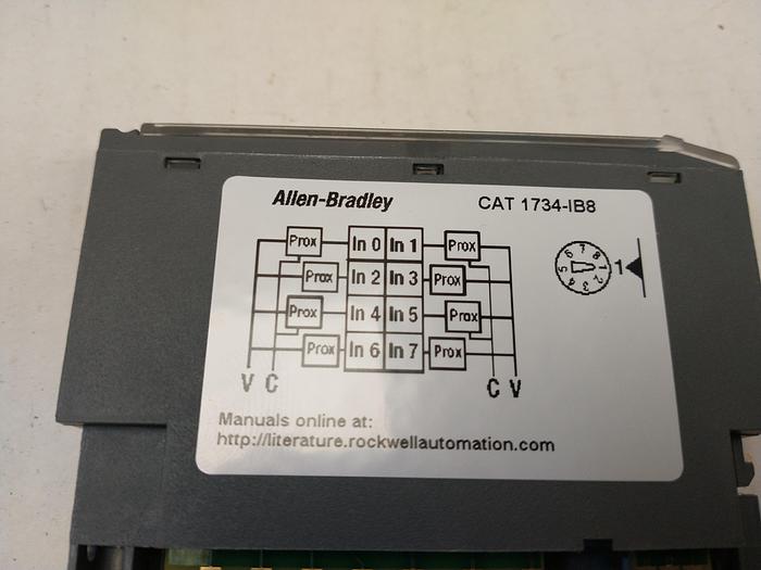 Used Allen Bradley AB 1734-IB8 Point IO 8 Point Digital Input Module GH#B1
