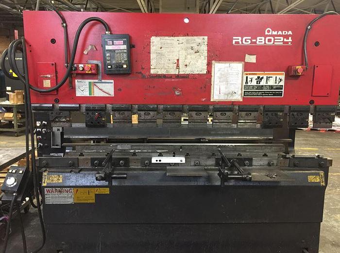 Used 1999 88 Ton Amada RG-8024LD CNC Press Brake