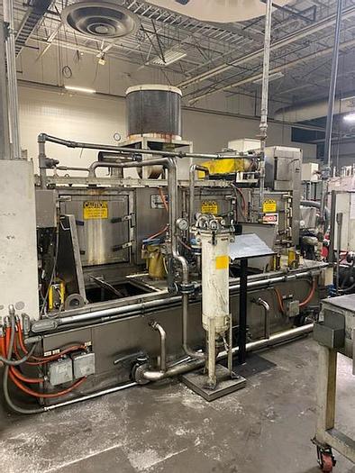 Used 2003 RANSOHOFF 24″ W x 9″ H  STAINLESS STEEL 3 STAGE BELT PARTS WASHER