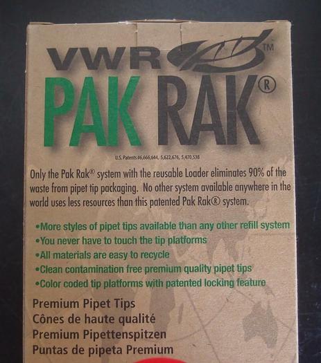 VWR Pipet Tips PAK RAK Refill 200ul Bevel Point - 960 Tips (3145)(3205)