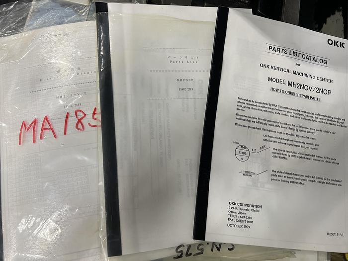 Used 1999 OKK MH-2NCP Plain Horizontal CNC Mill