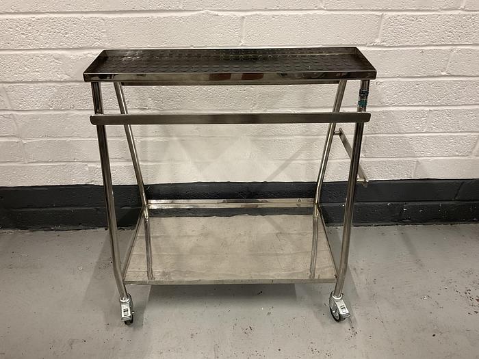 Used Theatre accessory trolley stainless steel