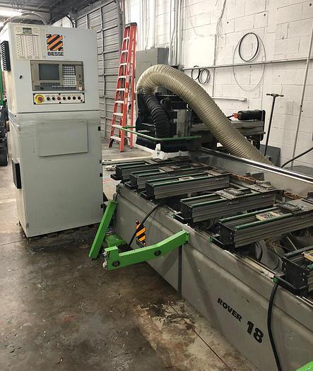 Used BIESSE ROVER-18 CNC MACHINING CENTER