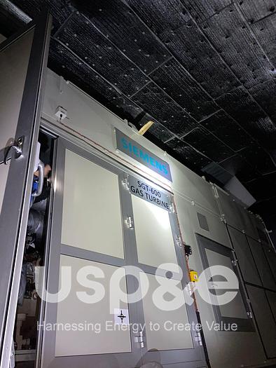 Used 23.4 MW 2012 New Siemens SGT-600 Natural Gas Turbine Generator Sets