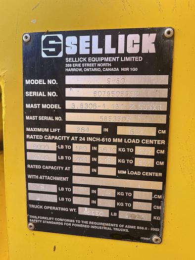 Used 2005 Sellick S80