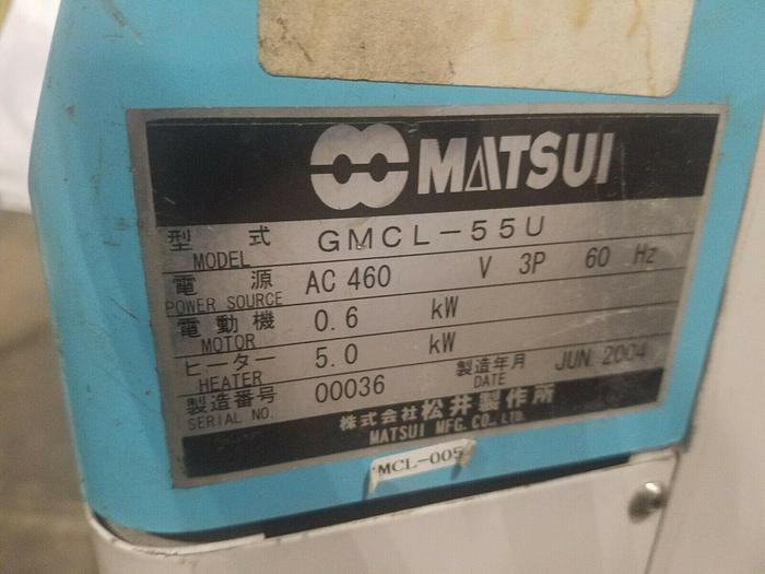 Used Matsui Mold Temperature Controller Model GMCL 55U Thermolator #22
