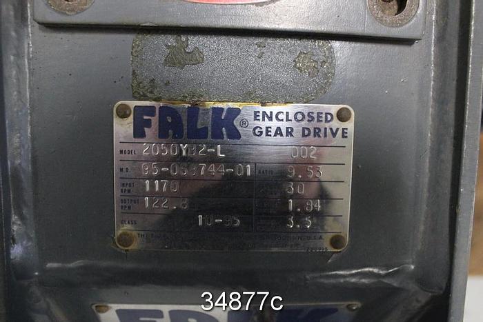 Refurbished Falk 2050YB2-L Enclosed Gear Drive, 9.53/1 Ratio #34877