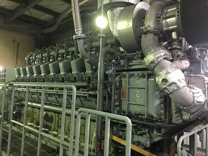 Used Niigata 18V22AG gas generator two sets in excellent working condition.