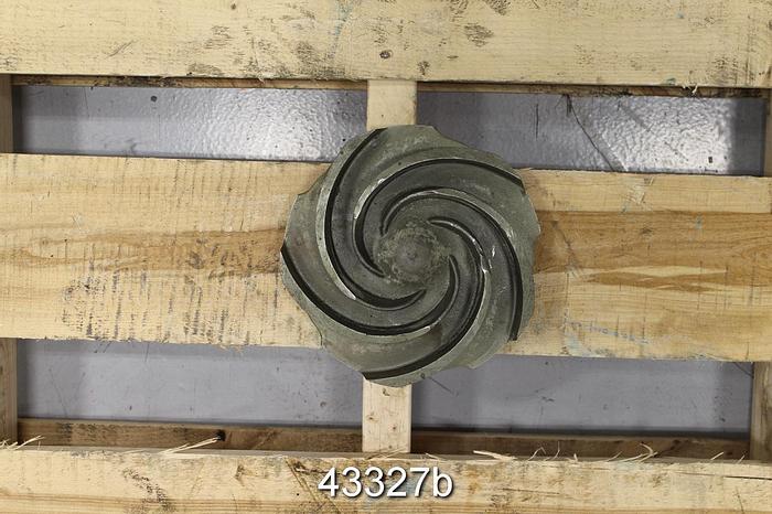 Used Goulds 3196 3x4x10 CF8M 7.5" Diameter 5-Vane Impeller #43327