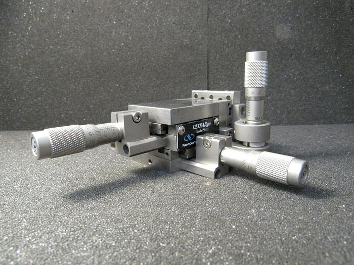 Used Newport ULTRAlign 561D-XYZ Translation Stage & 3 SM-13 Micrometers