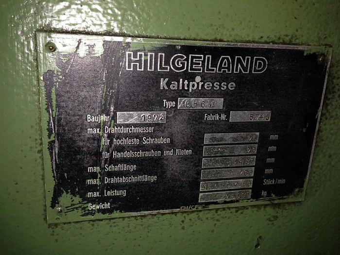 Used Header Cold Hilgeland CH6V