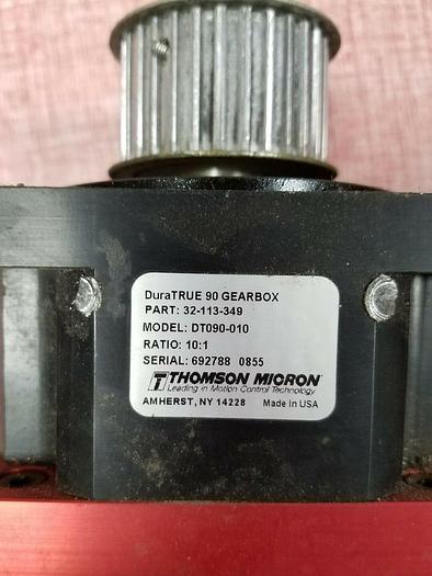 Used ALLEN BRADLEY SERVO MOTOR MPL-B310P-SJ24AA WITH THOMSON GEARHEAD DT090-010