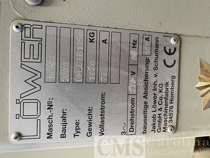 Used 2003 Lower Slipcon Discmaster Denibbing Sander