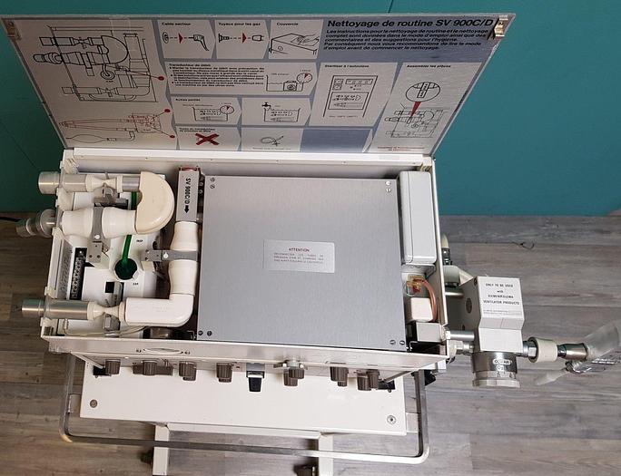 Gebraucht Siemens Elema AB Servo Ventilator 900 D Beatmungsgerät auf Trolley