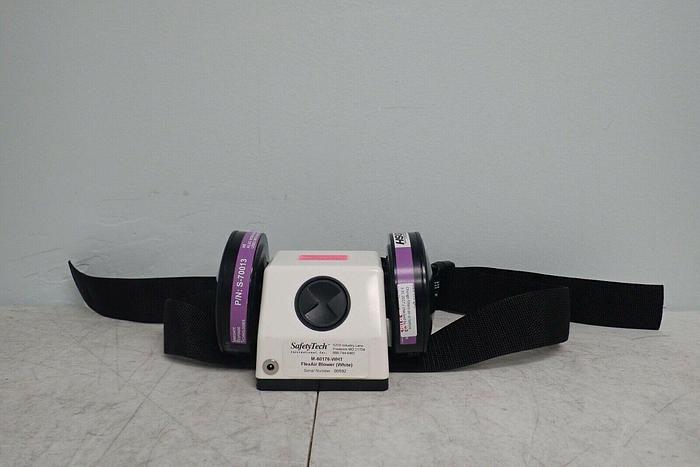 Used SafetyTech M-60176-WHT FlexAir Blower w/ Filters, Belt, Charger, Tube, Hood