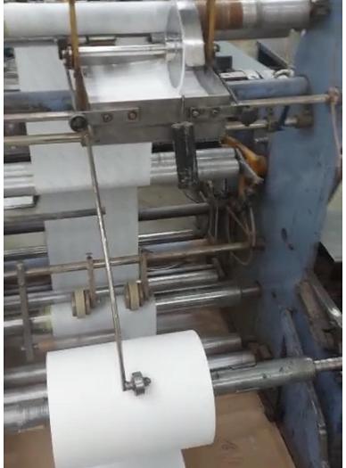 Used BIAGIONI/CASTALDINI MODEL F100 (PERFORATION) BAG MACHINE WITH 4 COLOR PRINTING UNIT