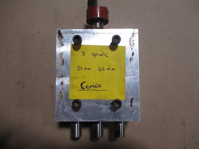 Used CEMCO 3-SPINDLE FIXED CENTER BORING HEAD 