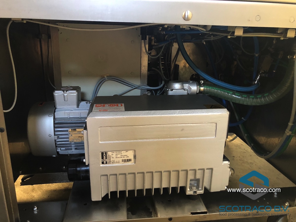 Used Multivac T250 MAP-traysealer. Semi-automatic, excellent condition.