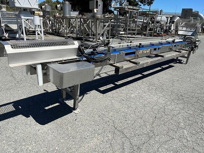 Unused Conveyor, Belt, 10" x 8.5', Plastic, Cleated, Indexing #S744560