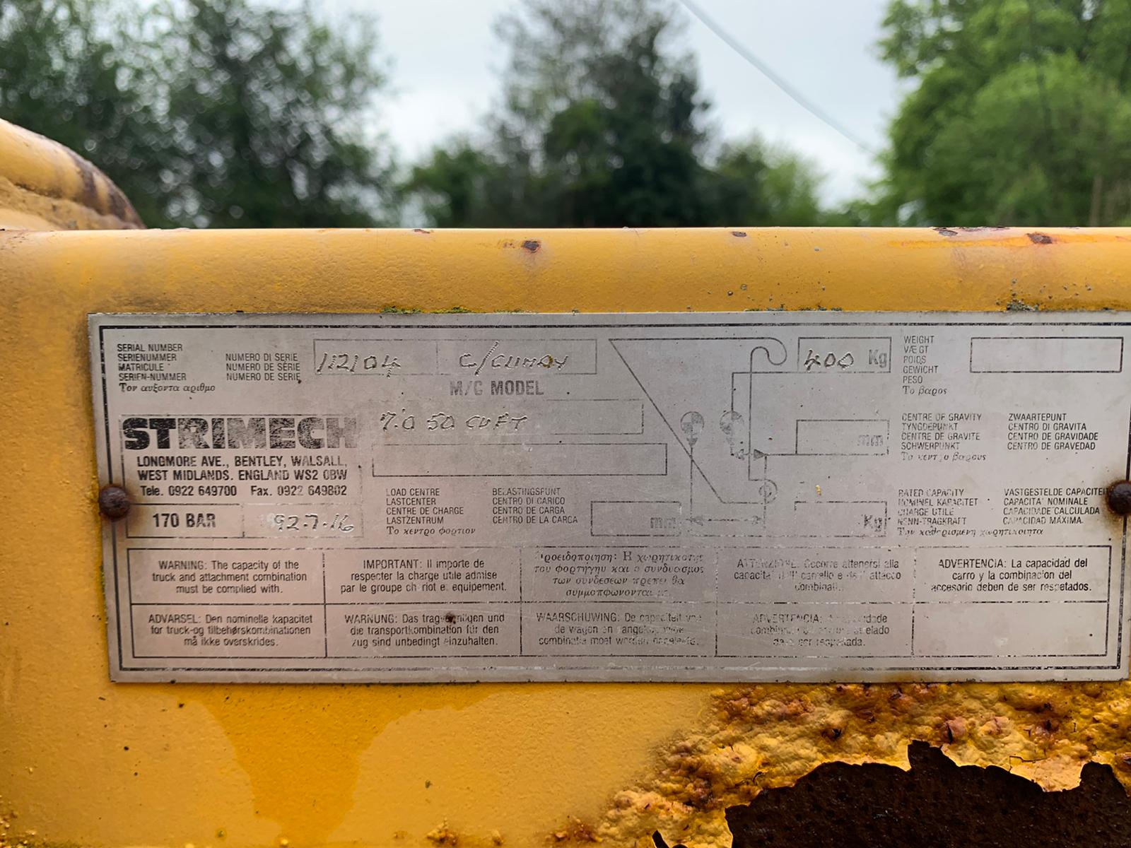 Used Strimech Bucket