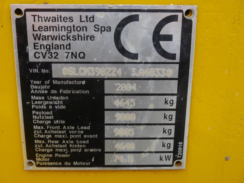 Used Thwaites 9 Ton Dumper