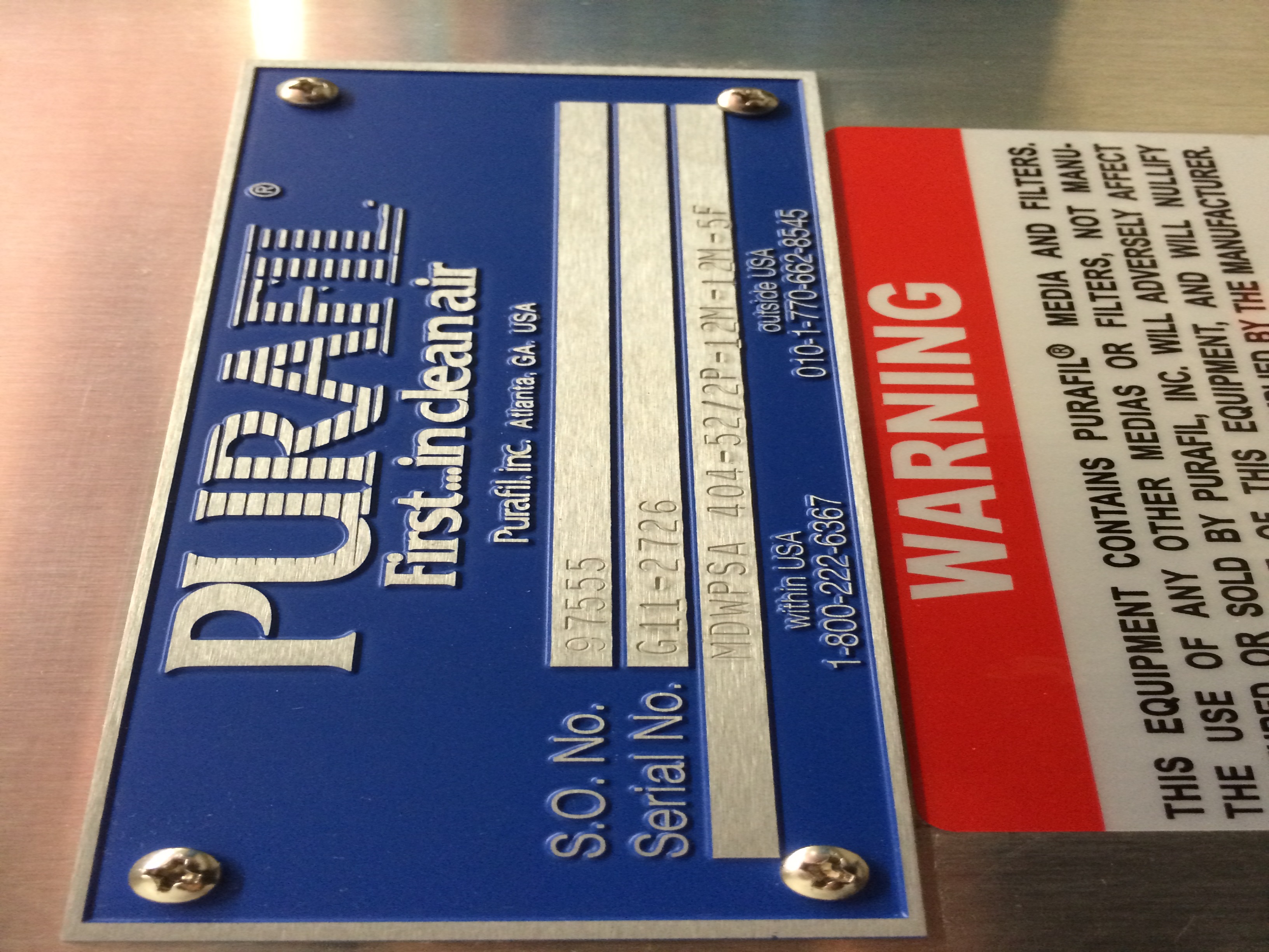 Used Purefil Air Filter