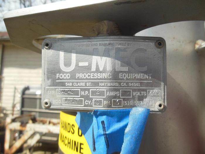 Used Dumper, Bin, Lifter, S/st, U-Mec, 86", 2 HP #S742292