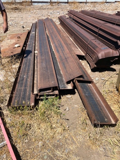 HB18243 12” x 1/4” channel iron beams 20’ Long