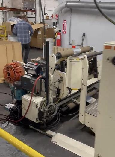 Used 30" WIDE DEACRO DUPLEX DA-600 SLITTER REWINDER CANTILEVERED ; SEPARATE UNWIND - PENDING SALE
