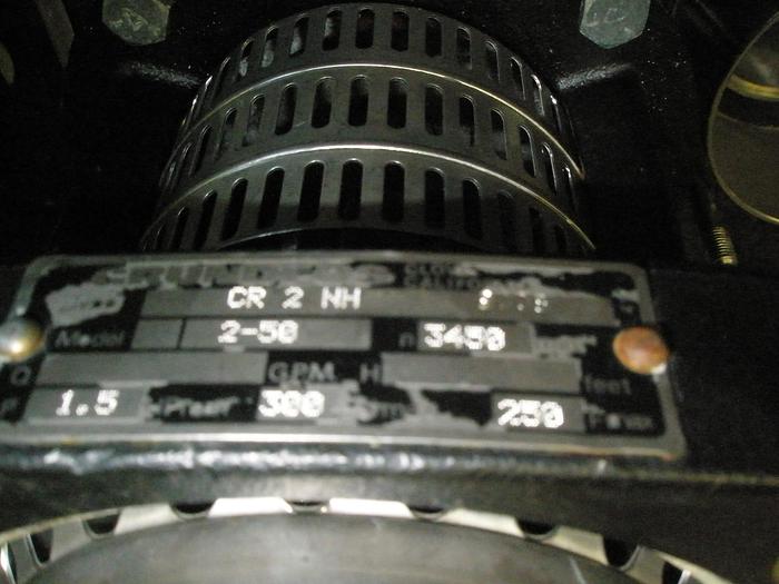 Unused Pump, Centrif., 1.5 HP, S/st, 1-1/2", Grundfos, #S735501