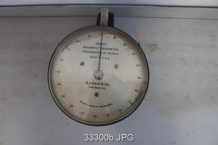 Used EJ Cady Micrometer #33300
