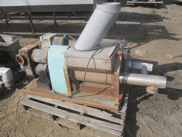 Used Feeder, Screw, 4-1/2" x 18", S/st, 3/4 HP, Hopper #S739607