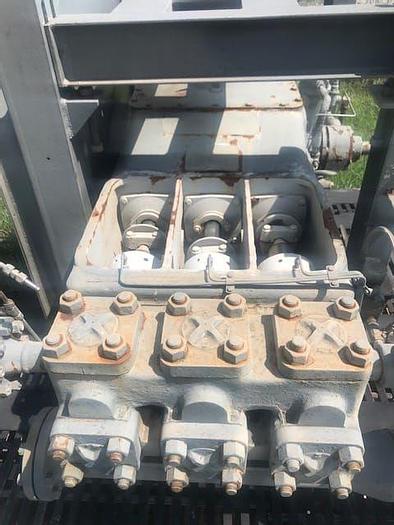 Used Rebuilt TEE Gardner Denver Triplex Off Shore Class 1 Div 2 Well Service Pump Package powered by 100 HP Electric Motor