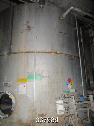 Used Stainless Steel Clay Slurry Tank, 12x14, 23000 Gallons #33798