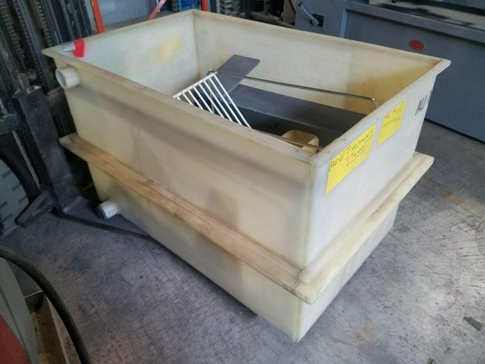Used Reinforced Polypropylene Tank 27" x 40" x 28 deep Plating Washing