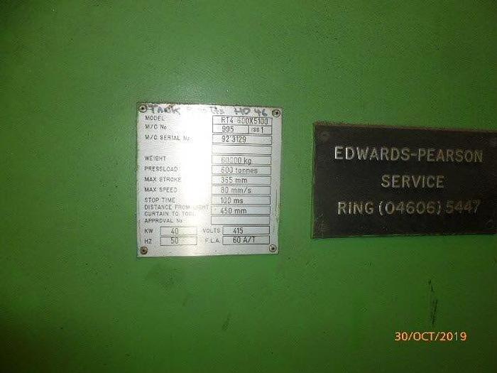 Used EDWARDS PEARSON 600 TON CNC PRESS BRAKE