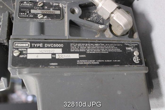 Used Fisher V200 1" Vee Ball Control Valve #32810