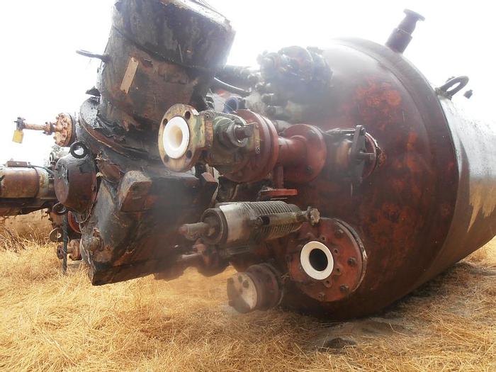 Used Reactor, 1,000 Gallon, G/L, 100 PSI, Jkt, Agit, Pfaudler, #C636125