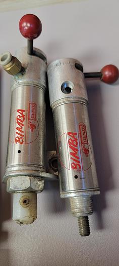 Used (LOT OF 5)BIMBA PNEUMATIC CYLINDERS, 91-M/093-D/173-DNR/311-D(B19)