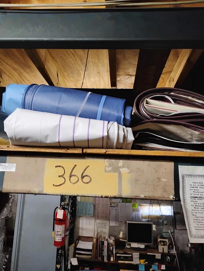 Used Awning Fabrics for Travel Trailers
