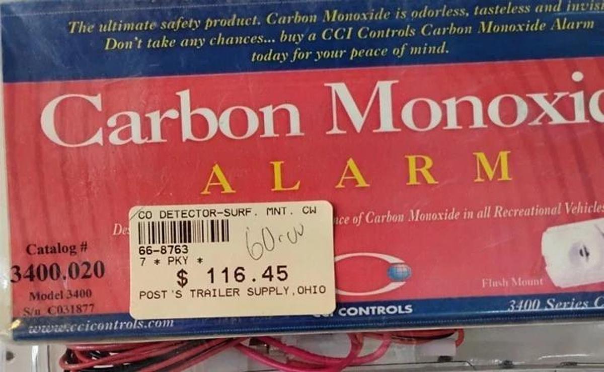 RV CCI Controls Carbon Monoxide Alarm Part #66-8763