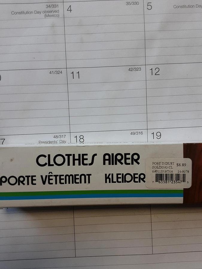 Used Clothes Airer Drill Mounted Clothes Hanger