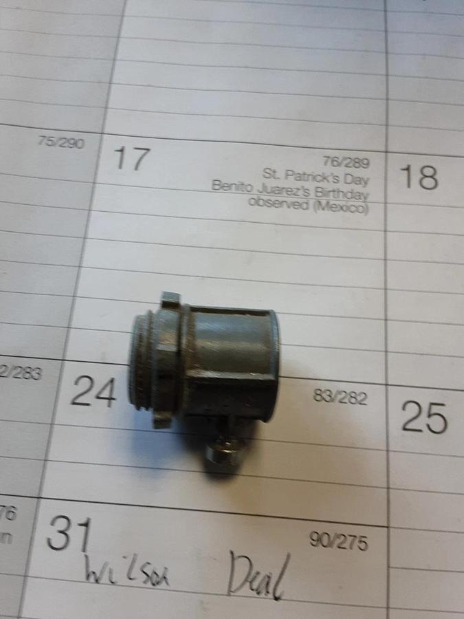 NIB GAMPAK TC-501 Straight Conduit Connector with Locknut
