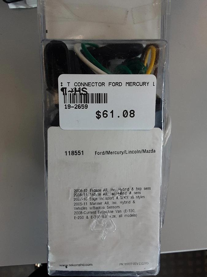 Teknosha T-One Wiring Harness For Ford, Mercury, Lincoln, and Mazda Part #118551