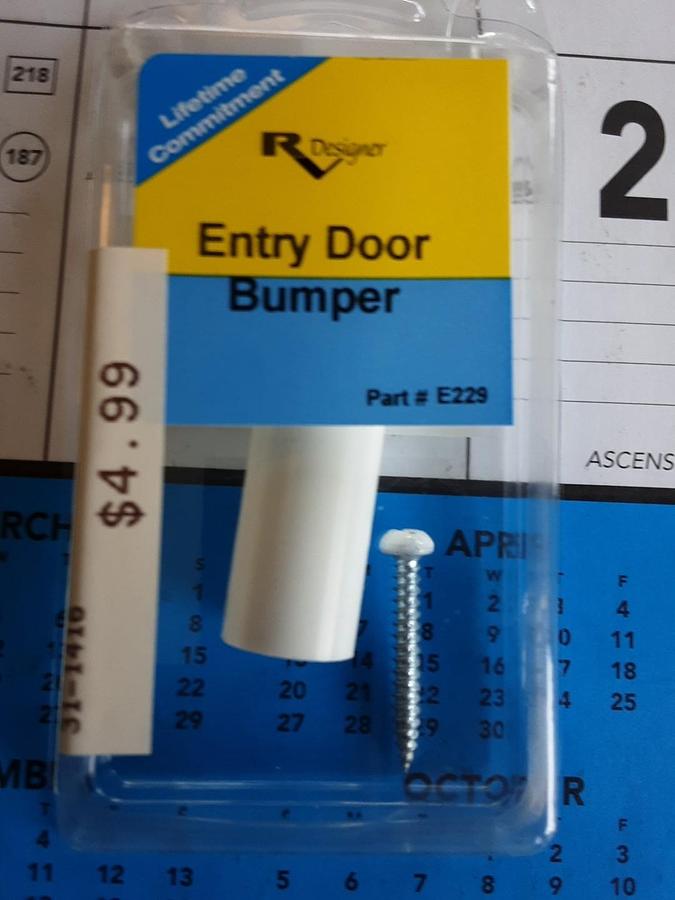 RV Designer Entry Door Bumper Part # E229