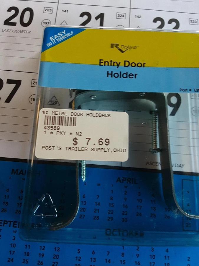 RV Designer Entry Door Holder Part # E263