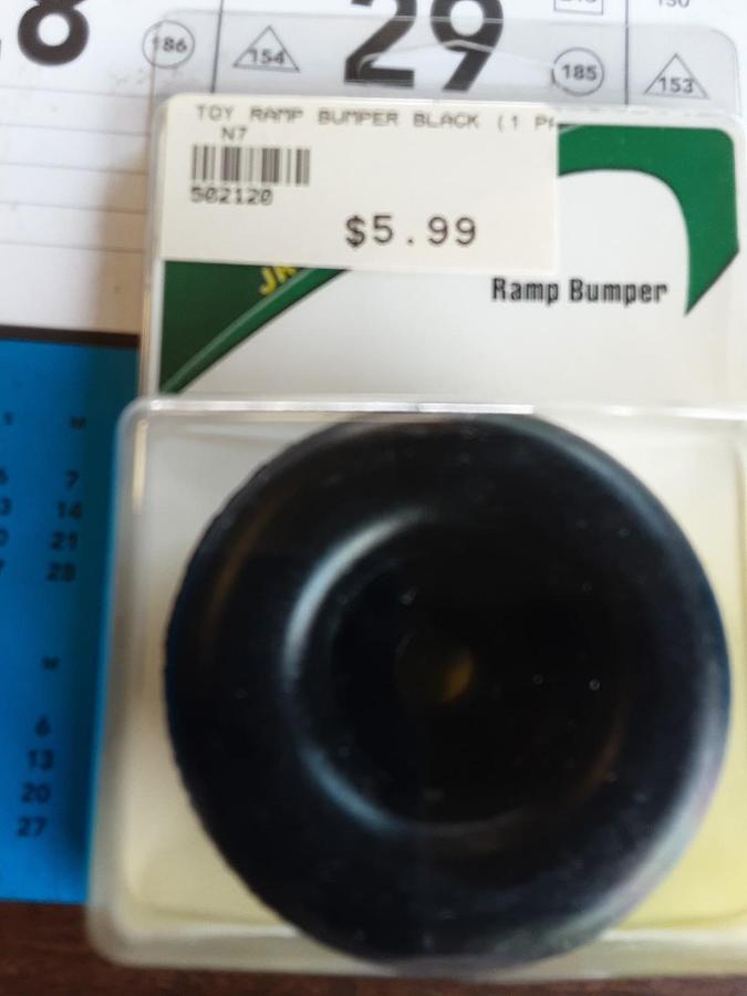 JR Products Ramp Bumper Rubber Part #10715