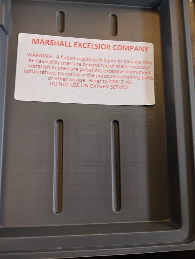 Marshall Excelsior Test Gauge Low Pressure Test Kit Part #06-0406